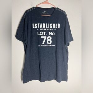 Banana Republic Graphic Tee Gray Size XXL